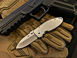 CRKT Squid Burnley Design Stonewashed Folder 2490-Knives-CRKT-Mimeocase Tactical/ Nashville Tactical Lounge