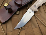 Hinderer Emmett Fixed Blade Natural Micarta w/ StonewShed Plain Edge Blade (3.83”)