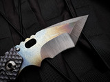 Mick Strider Custom MSC XL Folder Titanium Gunner Grip Body w/ Titanium Strikeplate Blade (4.25")