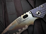 Mick Strider Custom MSC XL Folder Titanium Gunner Grip Body w/ Titanium Strikeplate Blade (4.25")