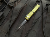 Microtech UTX-70 D/E OD Green Aluminum Body w/ Black Plain Edge Blade (2.42") 147-1OD