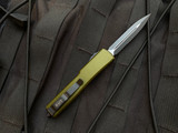 Microtech UTX-70 D/E OD Green Aluminum Body w/ Black Plain Edge Blade (2.42") 147-1OD