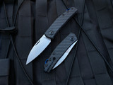 Zero Tolerance Anso Slip Joint Folder Carbon Fiber Body w/ CPM 20CV Stonewashed Spearpoint Plain Edge Blade (2.6") 0235