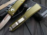 Microtech Ultratech Bayonet OD Green Aluminum Body w/ Satin Plain Edge Blade (3.4") 120-4OD