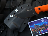 Pro-Tech SBR Fixed Blade Orange G10 Handle w/ S35VN DLC Plain Edge Blade (2.9”) LG511