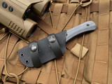 Hawk Creek Armory “Scout” Black Micarta Handle Black Blade SC001