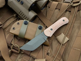 Hawk Creek Armory “Scout” Tan Micarta Handle OD Green Cerakote Blade SC003