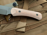 Hawk Creek Armory “Scout” Tan Micarta Handle OD Green Cerakote Blade SC003