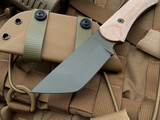 Hawk Creek Armory “Scout” Tan Micarta Handle OD Green Cerakote Blade SC003