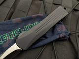 Heretic Knives Manticore E Recurve Black Aluminum Body w/ Battleworn Plain Edge Blade (3.2”) H029-8A