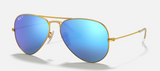 Ray-Ban Aviator Sunglasses Gold Frame, Blue Lenses RB3025 112/4L