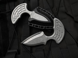 Heretic Knives Sleight Modular Push Dagger Blizzardworn Handle w/ Battleworn Black Blade H050-8A-BLIZZARD