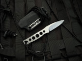 Medford Necromancer Fixed Blade S35VN Tumbled Blade, Black Kydex Sheath