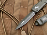 Microtech UTX-85 D/E OD Green Cerakote Aluminum Body w/ OD Green Cerakote Plain Edge Blade (3.1") 232-1COD