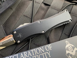 Marfione Custom Hera D/E Black Anodized Body and Tritium inlaid Button w/ Two Tone Hardware and Mirror Polished Blade