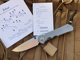 Chris Reeves Knives Large Inkosi Plain Glass Blasted Finish w/ Drop Point S45VN Blade LIN-1108