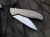 Shirogorov F95 Zero Milled Titanium Flipper w/ Stonewashed M390 Blade (3.75”)
