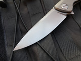 Shirogorov F95 Zero Milled Titanium Flipper w/ Stonewashed M390 Blade (3.75”)