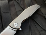 Shirogorov F95 Zero Milled Titanium Flipper w/ Stonewashed M390 Blade (3.75”)