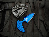 Heretic Knives Sleight Modular Push Dagger Standard Blue Body w/ DLC Blade H050-6A-BLU
