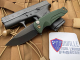 Medford Smooth Criminal Green Body and Bronzed Hardware/PVD Clip w/ PVD S35VN Blade (3”)