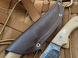 Bradford Knives Guardian4 Fixed Blade 3D OD Green Micarta Scales w/ Sabre Grind CPM-3V Nimbus Finish Blade (4.625”)