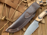 Bradford Knives Guardian4 Fixed Blade 3D G-Wood Scales w/ Sabre Grind CPM-3V Black DLC Finish Blade (4.625”) 4S-115B-3V
