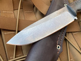 Bradford Knives Guardian5.5 Fixed Blade 3D Carbon Fiber Scales w/ Sabre Grind CPM-3V Stonewashed Finish Blade (5.05”)