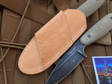 Bradford Knives Guardian3.5 Fixed Blade 3D Green Micarta Scales w/ Sabre Grind M390 Nimbus Finish Blade (3.5”) 3.5S-102N-M390