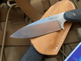 Bradford Knives Guardian3.5 Fixed Blade 3D Carbon Fiber Scales w/ Sabre Grind M390 Stonewashed Finish Blade (3.5”)