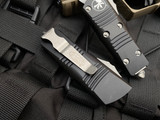 Microtech Troodon Mini T/E Black Aluminum Body w/ Apocalyptic Plain Edge Blade (1.99") 240-10AP