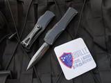 Microtech Hera D/E Shadow Edition Black Aluminum Body w/ DLC Hardware and DLC Plain Edge Blade (3") 702-1DLCTSH