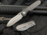 Terrain 365/PDW Invictus-ATC Compact Titanium Folding Knife w/ Carbon Fiber Top and Terravantium Spear Point Blade (3.00”)