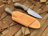 Bradford Knives Guardian3 Fixed Blade OD Green Micarta Scales w/ Sabre Grind M390 Stonewashed Blade (3.5”) 3S-102-M390