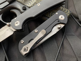 Toor Knives Chasm Black Titanium Folder w/ Stonewashed 154CM Tanto Blade (3.25”)