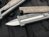 Reate Knives EXO Titanium Green Micarta Inlay w/ Double Edge Satin Blade (3.75”)