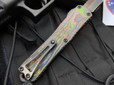 Heretic Knives Manticore E Bowie “Awesome 80s” Camo Carbon Back Cover w/ DLC Blade and Hardware H026B-6A-CF80’s