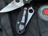 Spyderco Paramilitary 3 Folder Black G10 Scales w/ S45VN Satin Blade (3”) C223GP