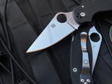 Spyderco Paramilitary 3 Folder Black G10 Scales w/ S45VN Satin Blade (3”) C223GP