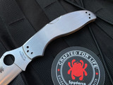 Spyderco Uptern Folder Stainless Steel Handle w/ Satin Plain Blade (2.84”) C261P
