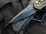 Medford Nosferatu Auto Folder Full PVD Titanium Handles w/ Bronzed Hardware and S35VN PVD Blade (3.5”)