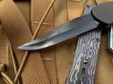 Heretic Knives Manticore X Black w/ Purple Camo Carbon Back Cover and DLC Bowie Blade (3.7”)