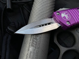 Microtech Mini Troodon D/E Violet Aluminum Body w/ Stonewashed Plain Edge Blade (1.99”) 238-10VI