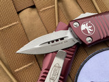 Microtech Mini Troodon D/E Merlot Aluminum Body w/ Apocalyptic Plain Edge Blade (1.9”) 238-10APMR