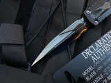 Marfione Custom Dirac Delta D/E Black Anodized Hefted Alloy Body w/ DLC Ringed Hardware and DLC Diamondwash Blade (3.8”)