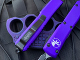Microtech Ultratech D/E Purple Aluminum Body w/ Black Plain Edge Blade (3.44”) 122-1PU