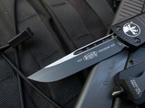 Microtech Troodon S/E Black Tactical Aluminum Body w/ Black Plain Edge Blade (3.08”) 139-1T