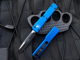 Microtech UTX-70 S/E Blue Aluminum Body w/ Black Plain Edge Blade (2.42”) 148-1BL