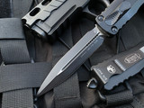 Microtech Dirac Delta D/E Black Tactical Aluminum Body w/ Black Plain Edge Blade (3.80”) 227-1T