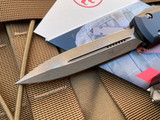 Microtech Ultratech D/E Death Card Signature Series Edition Aluminum Body w/ Bronzed Plain Edge Blade (3.4”) 122-13DCS